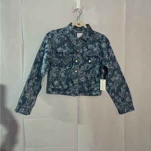 Floral Love Shack Fancy Denim Jacket